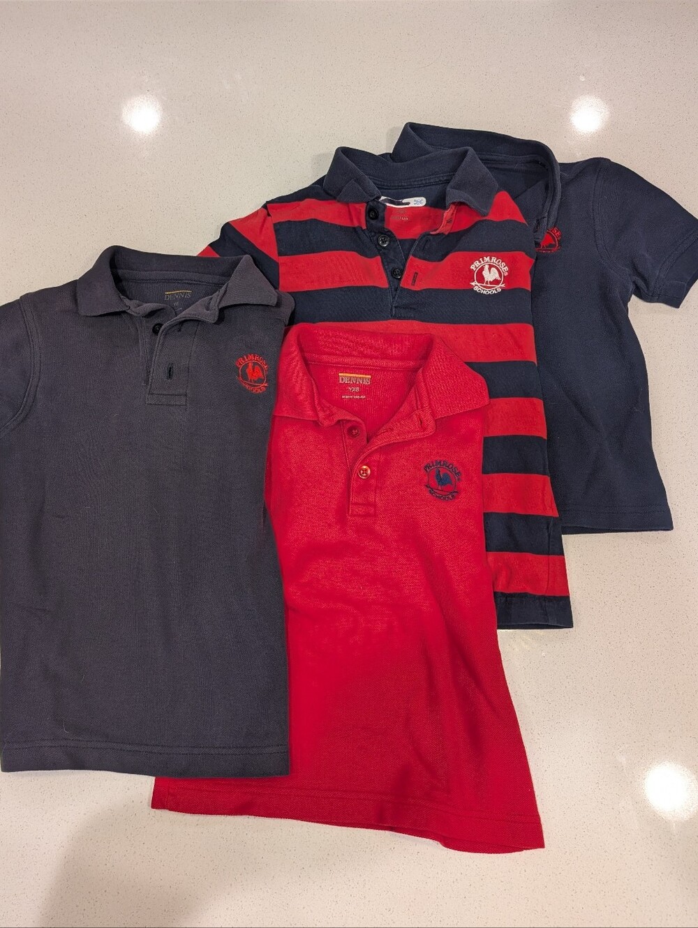 Bundle Of 4 Short Sleeve Primrose Uniform Polo Shirts